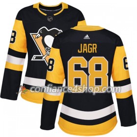 Adidas Maillot de Hockey Pittsburgh Penguins Jaromir Jagr 68 2017-2018 Noir Authentic - Femme